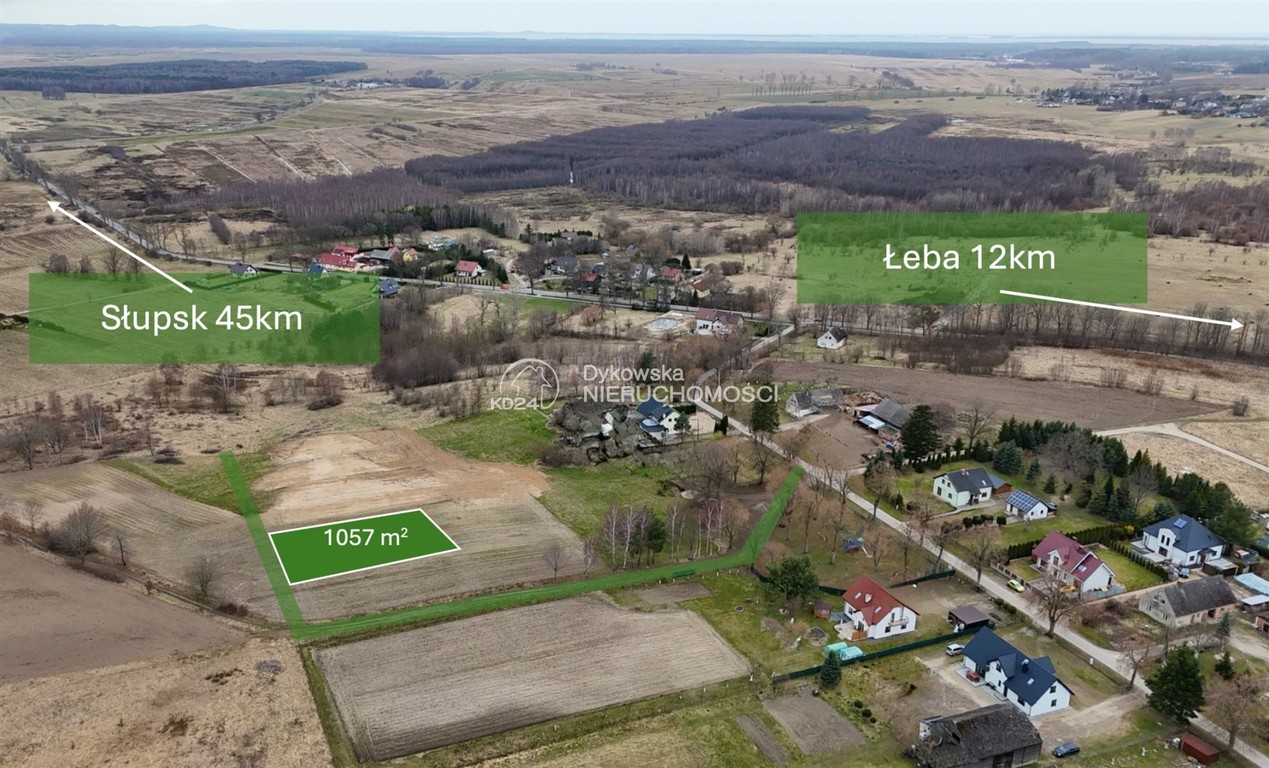 Działka budowlana 1057 m² Wicko - Widok 5