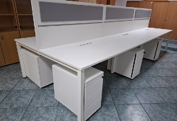 Zestaw Maro - biurko 6 stanowiskowe typu bench + 6 kontenerów - duża ilość