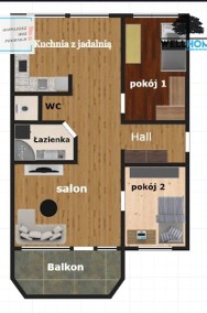 3 pokoje z dużym balkonem, Rozkładowe, Retkinia-2