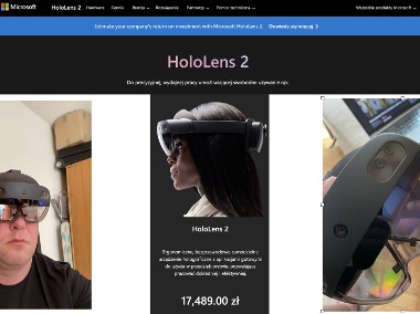 HoloLens 2 - microsoft - okulary do poszerzonej rzeczywistości AR-1