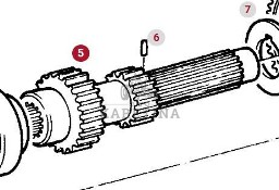 Fendt Favorit 514 Wałek Zębaty CZĘŚCI 514100080022