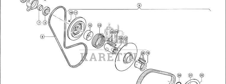 Claas Lexion 600 PAKIET ODBIORU NAPĘDU 0007449350 (Dmuchawa-przekładnia regulacyjna)-1