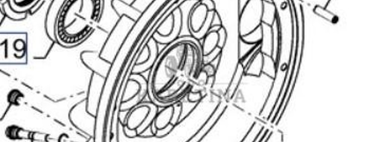 New Holland CR9080 Pokrywa Przedniego Napędu Przedniej Osi CZĘŚCI 84819478-1