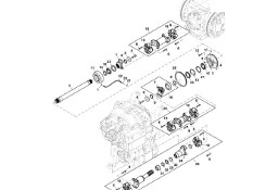 John Deere 9470RX - Wał napędowy R562257 (Przekładnia Power Shift)