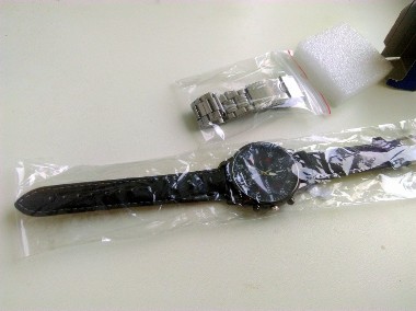 NOWY męski zegarek analogowy MiGEER + Metalowa bransoleta-1