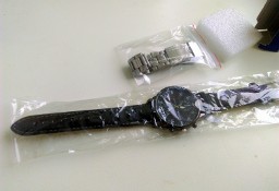 NOWY męski zegarek analogowy MiGEER + Metalowa bransoleta