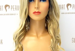 Peruka długa z włosów syntetycznych w kolorze blond Staszów 