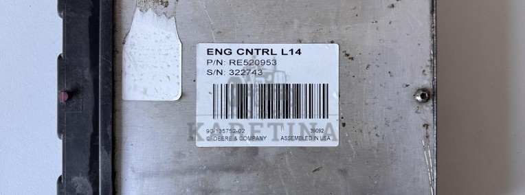 John Deere 7630 7730 7930 8130 8230 9530 Moduł Sterownik Komputer RE520953-1
