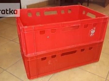 Pojemnik plastikowy E2 pojemniki plastikowe skrzynka czerwona śląsk-2