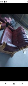Sofa z fotelami ze skóry -3