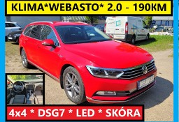 Volkswagen Passat B8 4x4 Highline Webasto 190KM DSG7 skóra tylko 162Tkm
