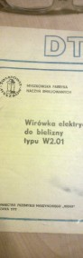 instrukcja; Wirówka do prania; W2.01 DTR; Światowit; Myszków;  gwarancją 1977 r -3