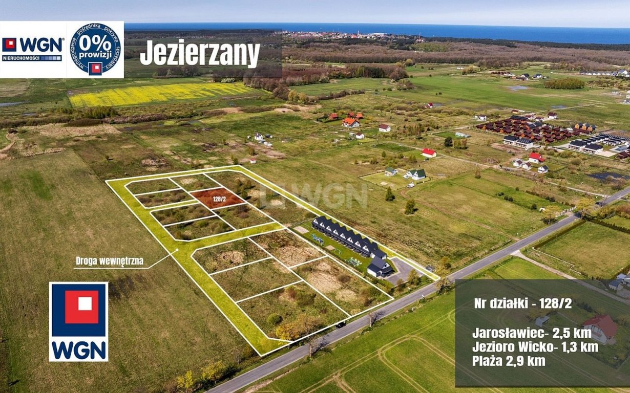 Działka na sprzedaż, 850 m², Postomino Jezierzany - Widok 2