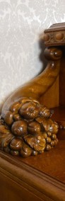 Rzeźbiony duży kredens stary antyk kredens dębowy dąb -4