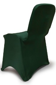 ELASTYCZNE Pokrowce na krzesła - ISO   i inne - BUTELKOWA ZIELEŃ   NOWE -2