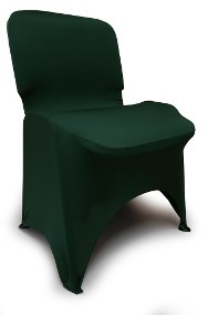 ELASTYCZNE Pokrowce na krzesła - ISO   i inne - BUTELKOWA ZIELEŃ   NOWE -3