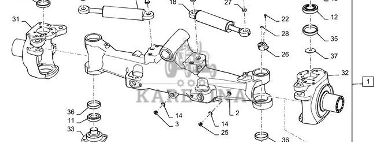New Holland T6090 T6070 Sworzeń specjalny 87674610-1