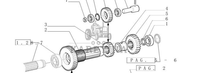 New Holland T6090 Kolo zebate napedz 16t, 21t 5160404-1