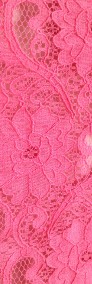 Spódnica ołówkowa H&M elegancka koronka róż neon 42 XL Conscious Colle-3