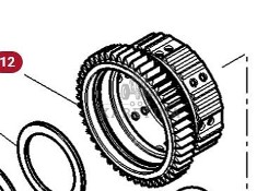 Massey Ferguson 5410 Koło Zębate Zębnik Zębatka Sprzęgła Skrzyni Biegów 47 zębów CZĘŚCI 4304412M91