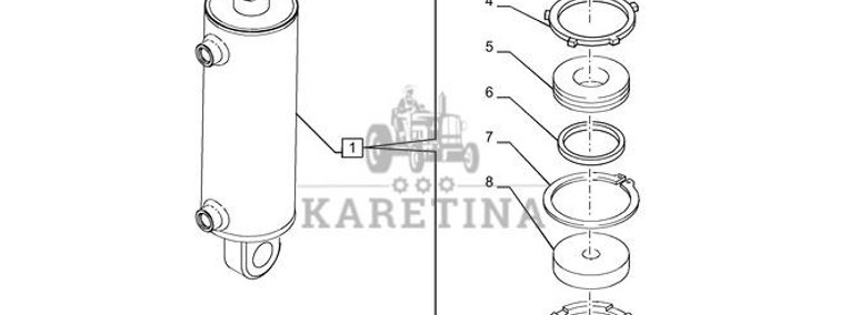 New Holland T6090 T6070 Tłoczysko 5198653-1