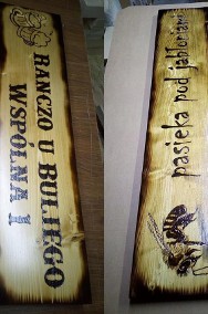 SZYLD drewniany tablica adresowa z drewna reklama na drewnie baner logo  graw-2