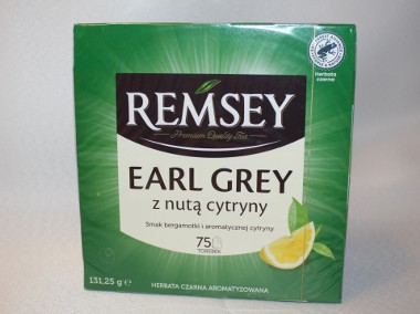 Herbata Remsey earl grey z nutą cytryny 75 torebek-1