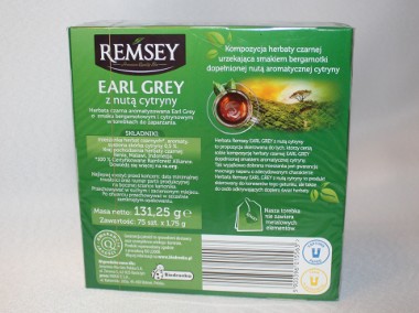 Herbata Remsey earl grey z nutą cytryny 75 torebek-2