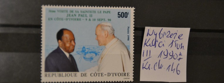 Papież Jan Paweł II. WKS Wybrzeże Kości Słoniowej III ** Wg Ks Chrost. poz 146-1