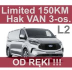 Ford Transit Transit Custom 150KM L2 Limited Kamera Hak Super Niska Cena Od ręki