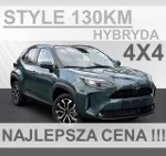 Toyota Yaris Cross 4x4 130KM Style Super Niska Cena Kamera Czujniki 4x4 rata 1358 zł