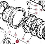 Massey Ferguson 3690 Pierścień Synchronizatora Synchronizator CZĘŚCI 3616592M91