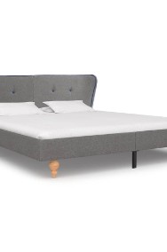 vidaXL Rama łóżka, jasnoszara, tapicerowana tkaniną, 160 x 200 cm 280575-2
