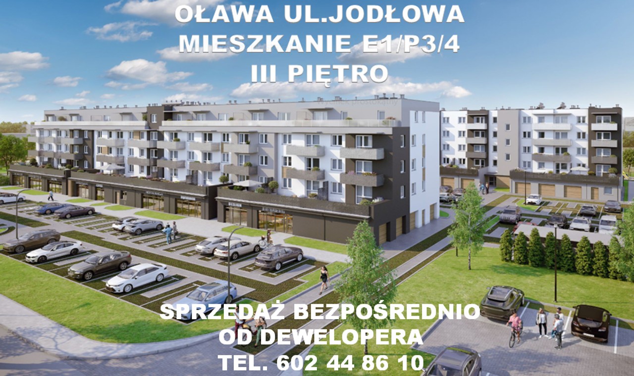 Mieszkanie na sprzedaż, 3 pokoje, 48 m², Oława