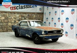 Ford Mustang Coupe 1965 v8 289 zdrowa baza do odnowienia niebieski wnętrze Pony