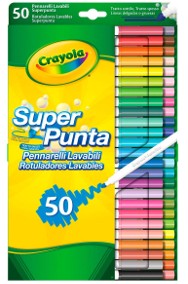 Crayola SuperTips Multi-Colour Zmywalne pisaki 50 kolorów-2