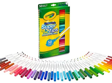 Crayola SuperTips Multi-Colour Zmywalne pisaki 50 kolorów-1