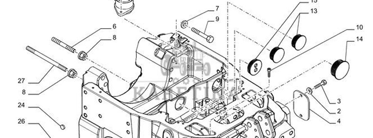 New Holland T6010 Wspornik 84380304-1