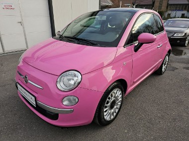 Fiat 500 Raty/Zamiana Gwarancja ROSA śliczny unikalny kolor bogato wyposażony-1