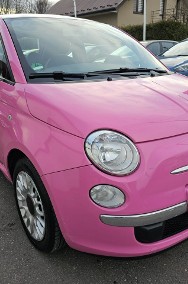 Fiat 500 Raty/Zamiana Gwarancja ROSA śliczny unikalny kolor bogato wyposażony-2