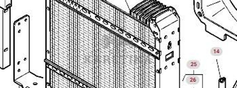 Massey Ferguson 8480 Chłodnica Wodna CZĘŚCI V837070076-1