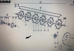 Wałek Podajnika Zboźowego do Claas Mega 370/340 Nr kat. części 000 644 517 1