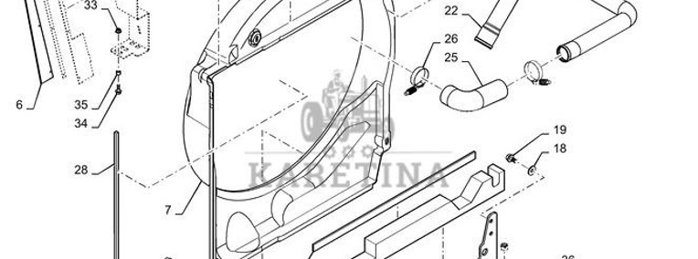 New Holland T6090 T6070 Uszczelka 84340736-1