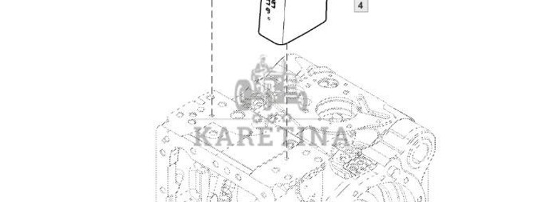 John Deere 6110 - tylny podnośnik - rama L219068-1