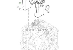 John Deere 6110 - tylny podnośnik - rama L219068