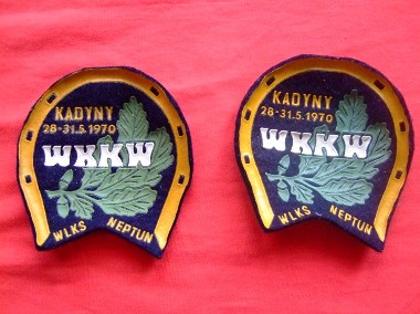 Odznaka plakietka filcowa WKKW Kadyny 1970 r.-1