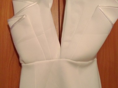 (36/S) ASOS/ Wytworna, biała sukienka ołówkowa/ sukienka na ślub/ NOWA z metką-1