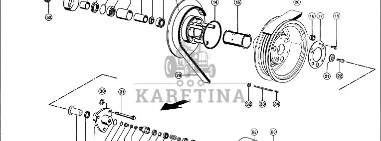 Claas Lexion 600 PAKIET NAPĘDU 0007498520 (Przyrząd źniwny-przekładnia regulacyjna)-1