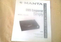 instrukcja; do odtwarzacza; wideo; DVD Emperor; MANTA DVD-043 