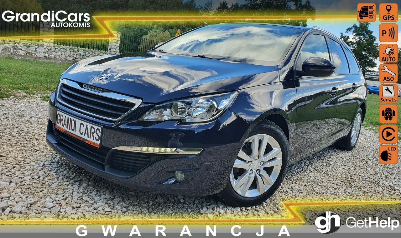 Peugeot 308 II 1.6 HDI 120KM # NAVI # Parktronic # Panorama # LED # Serwis do Końca